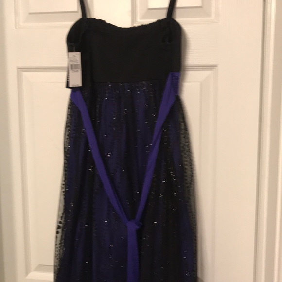NWT iz Byer Dress, in Black and Purple - Picture 5 of 5